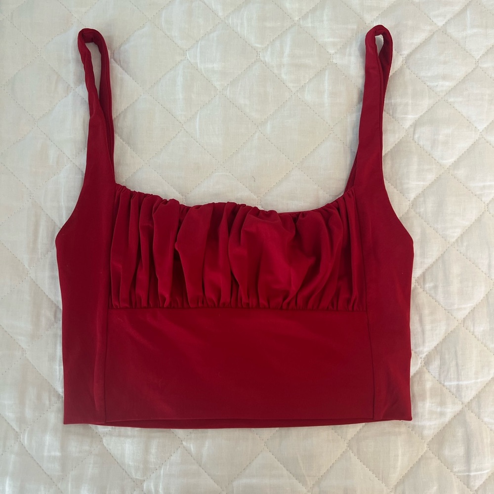 2Bella Ruched Crop Top